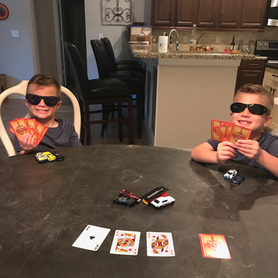 Firefighter Playing Cards with Kids Card Game