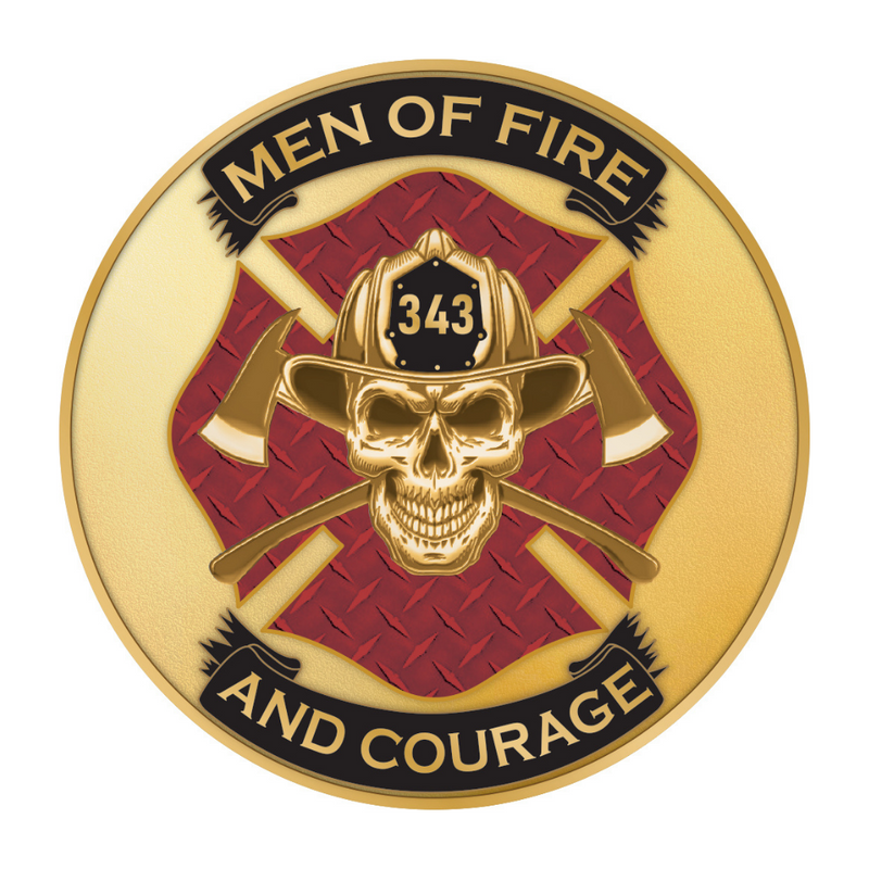 Firefighter 2 Inch Challenge Coin Men Of Fire