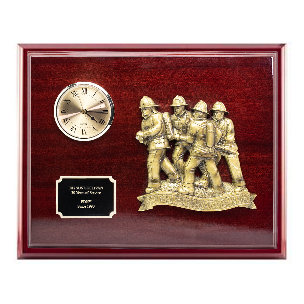 The Bravest Clock Plaque