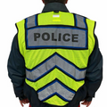 POLICE UltraBright Blue 6-Point Breakaway Public Safety Vest