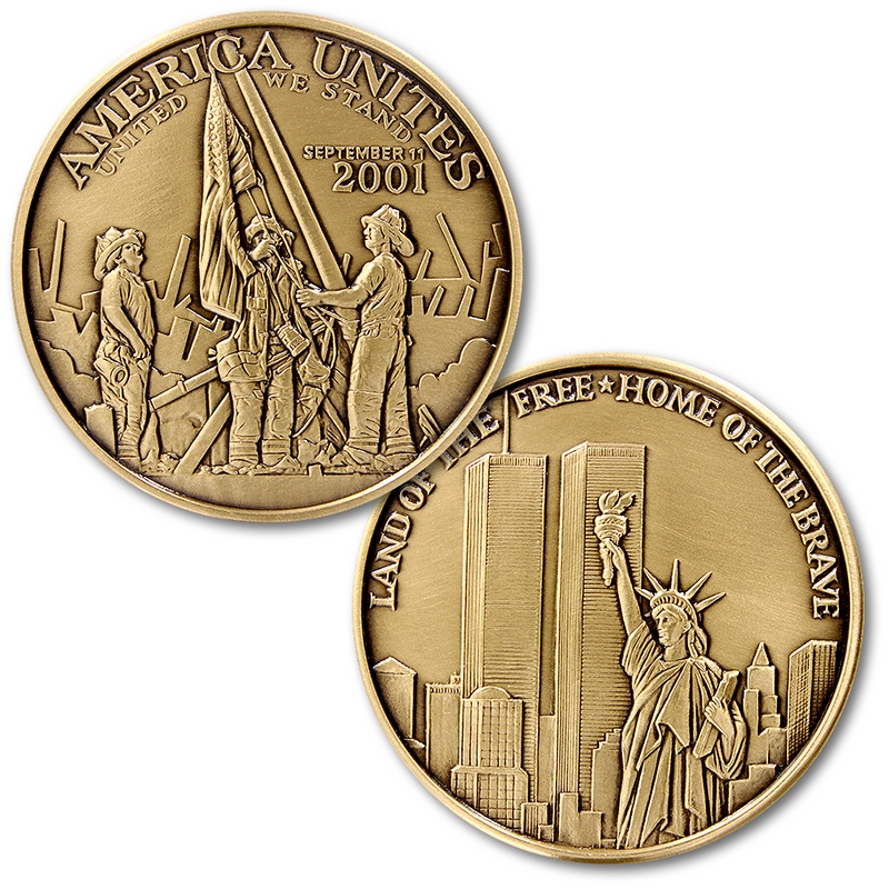 Twin Towers America Unites Firefighter Challenge Coin