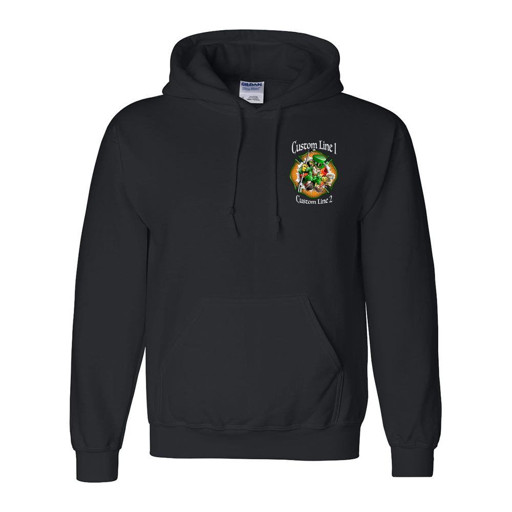 Customized Lucky Leprechaun Firefighter Premium Hoodie