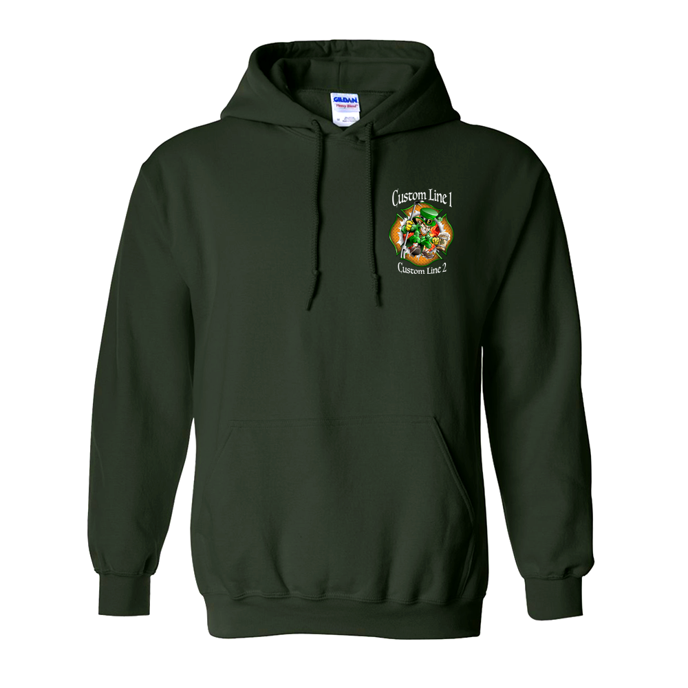 Customized Lucky Leprechaun Firefighter Premium Hoodie
