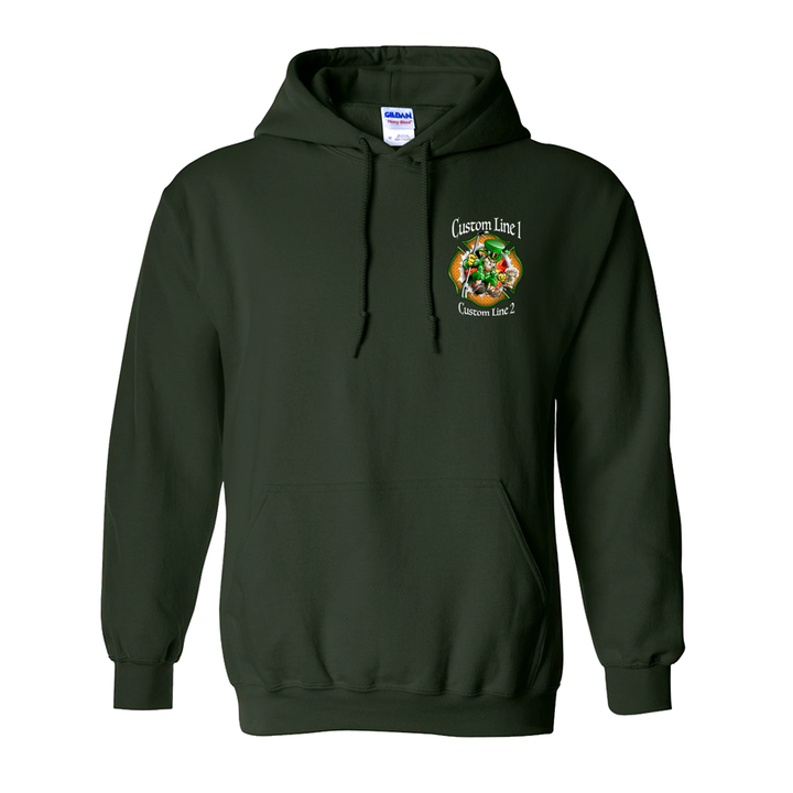 Customized Lucky Leprechaun Firefighter Premium Hoodie