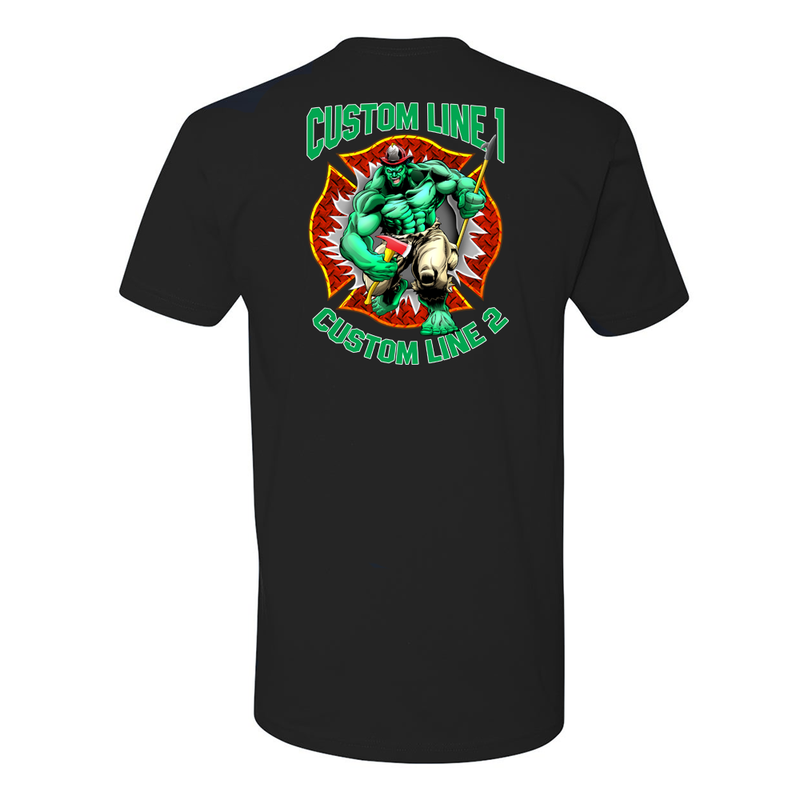 Customized Firefighter Hulk Fire Station Premium T-Shirt