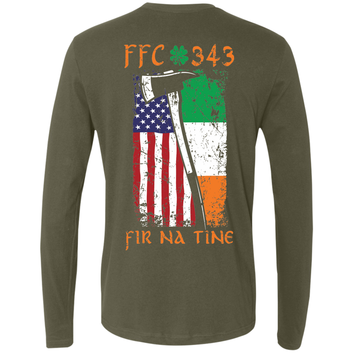 FFC 343 Fir Na Tine Irish American Premium Long Sleeve Shirt