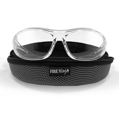Clear Safety Glasses Edge 360 with Hard Case