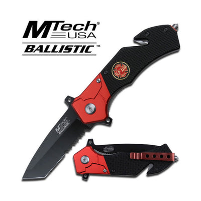 MTech USA FD MALTESE SPRING ASSISTED KNIFE Firefighter Gifts