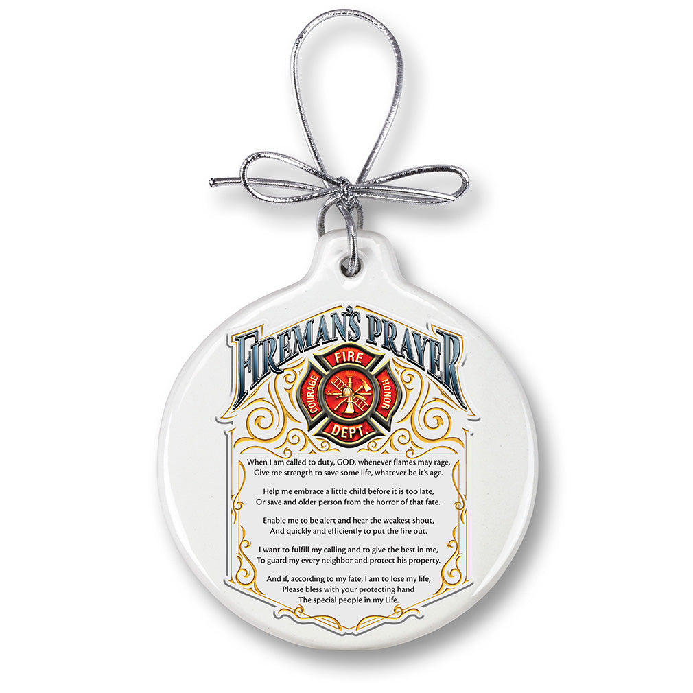 Firemans Prayer Ornament