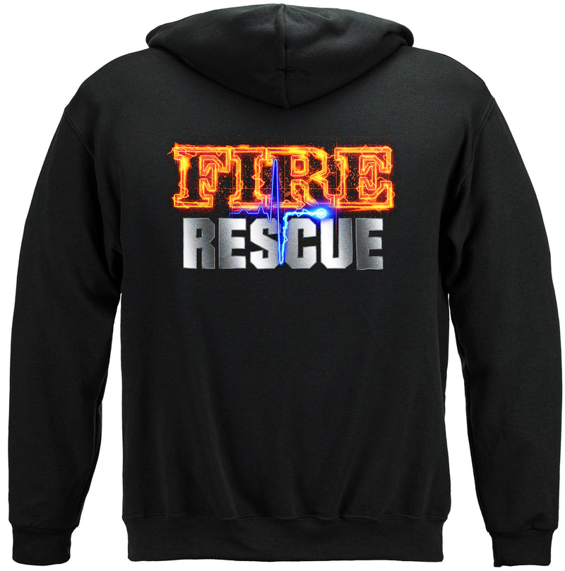 Fire Rescue full front Maltese Hooded Sweat Shirt