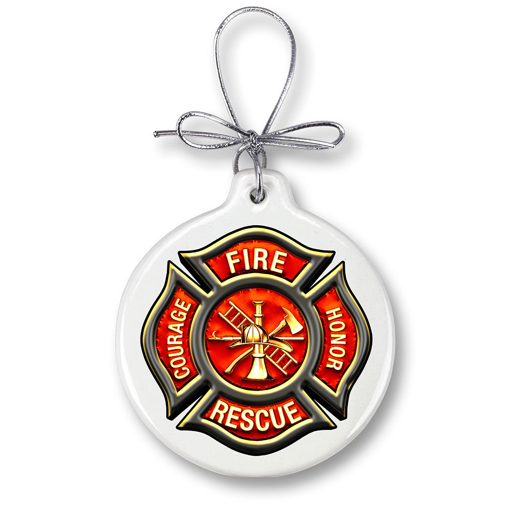 Classic Fire Maltese Ornament