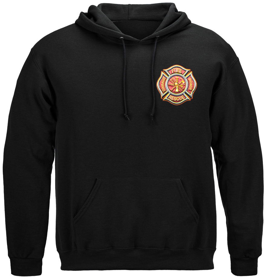 Firefighter classic Fire Maltese Hooded Sweat Shirt