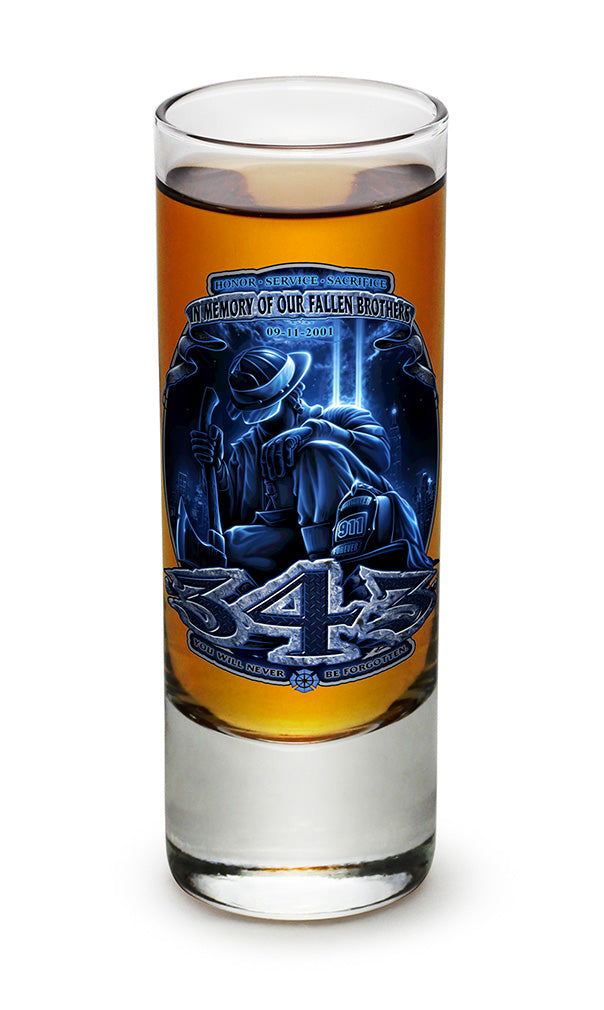 343 You Will Never Be Forgotten Shooter Shot Glass