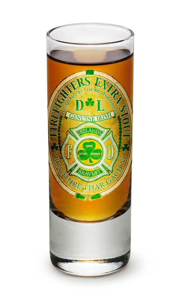 Firefighter Irelands Bravest Shooter Shot Glass