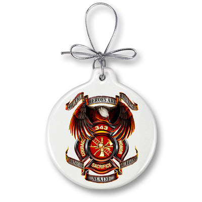 True Hero Firefighter Ornament