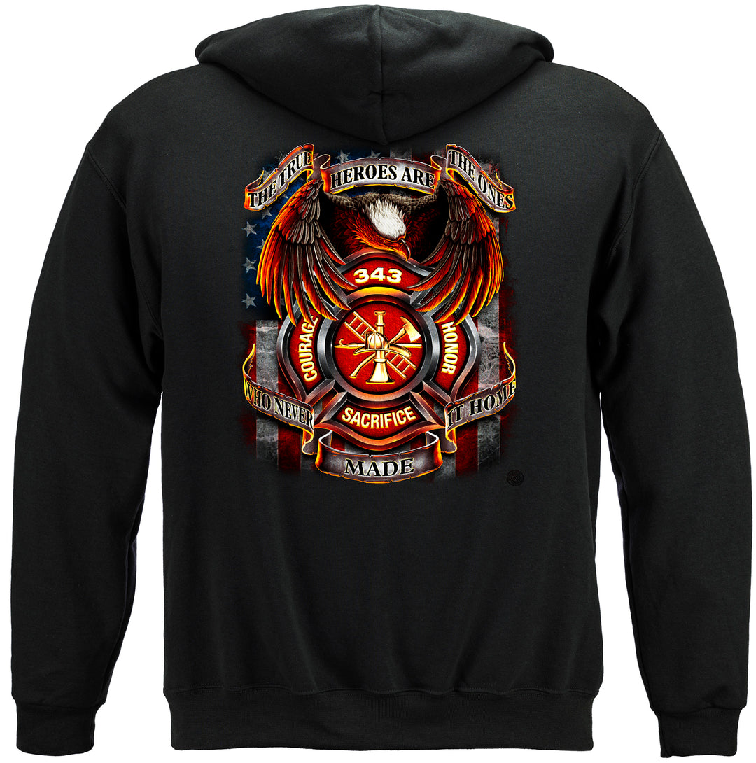 Firefighter True Heroes Hoodie