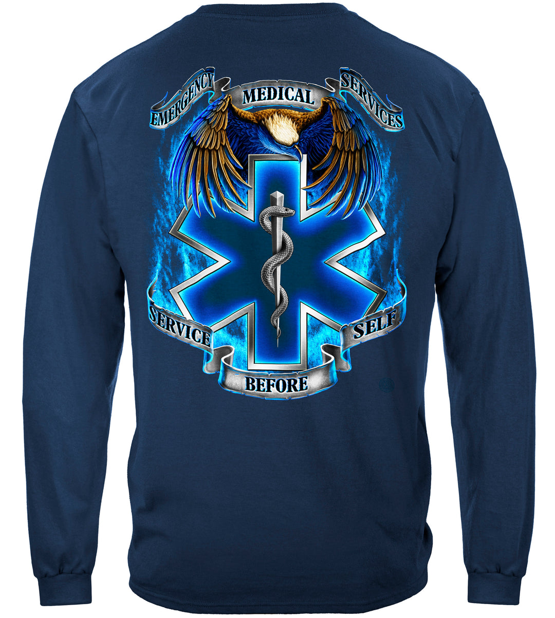 Long Sleeve EMS Service Before Self T Shirt