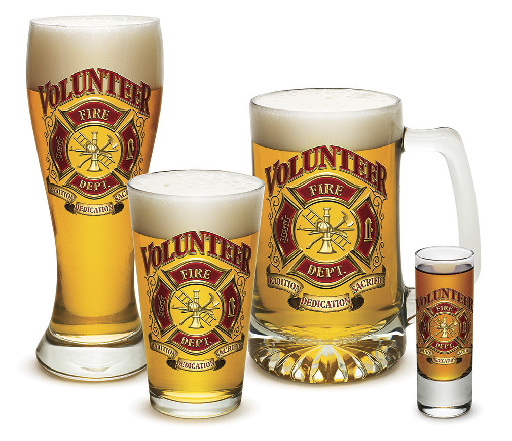 Volunteer Firefighter Glassware Gift Set