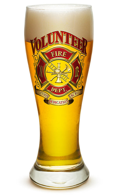 Volunteer Firefighter Pilsner Glass