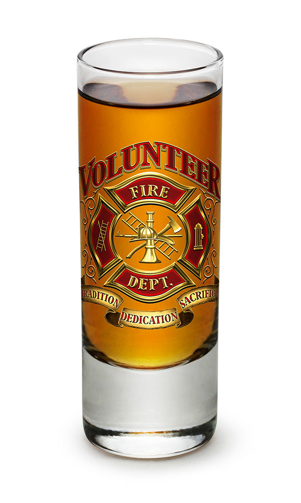 Volunteer Firefighter Shooter Shot Glass