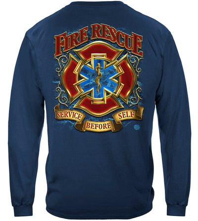 Fire Rescue Gold Shield Long Sleeves