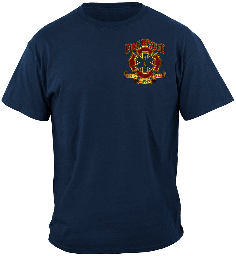 Fire Rescue Maltese Service Before Self Shirt