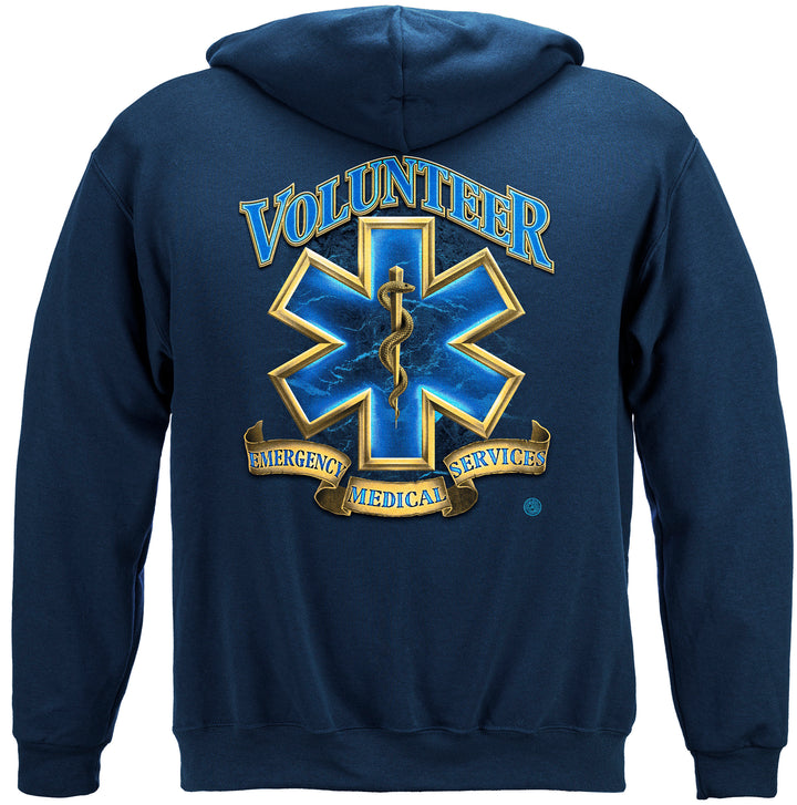 Volunteer EMS Gold Shield Hooded Sweat Shirt