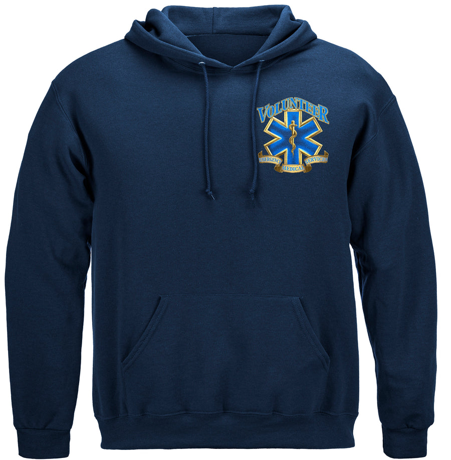 Volunteer EMS Gold Shield Hooded Sweat Shirt