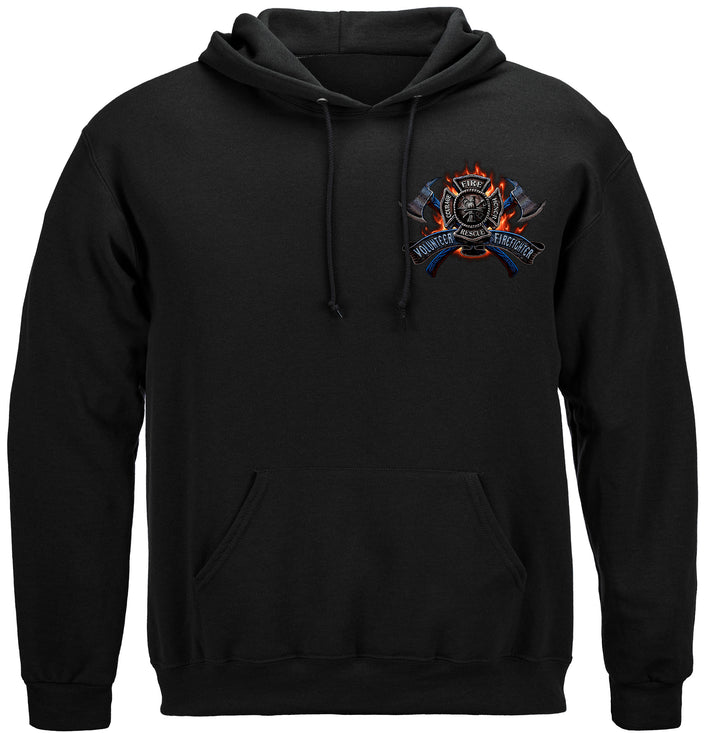 Volunteer Fire Eagle Hooded Sweat Shirt