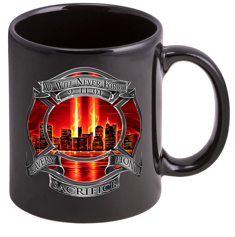 Red Tribute High Honor Firefighter Coffee Mugs