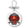 Red High Honor Firefighter Tribute Ornament