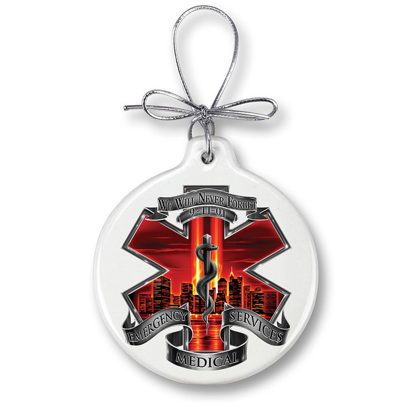 Red High Honor EMS Tribute Ornament