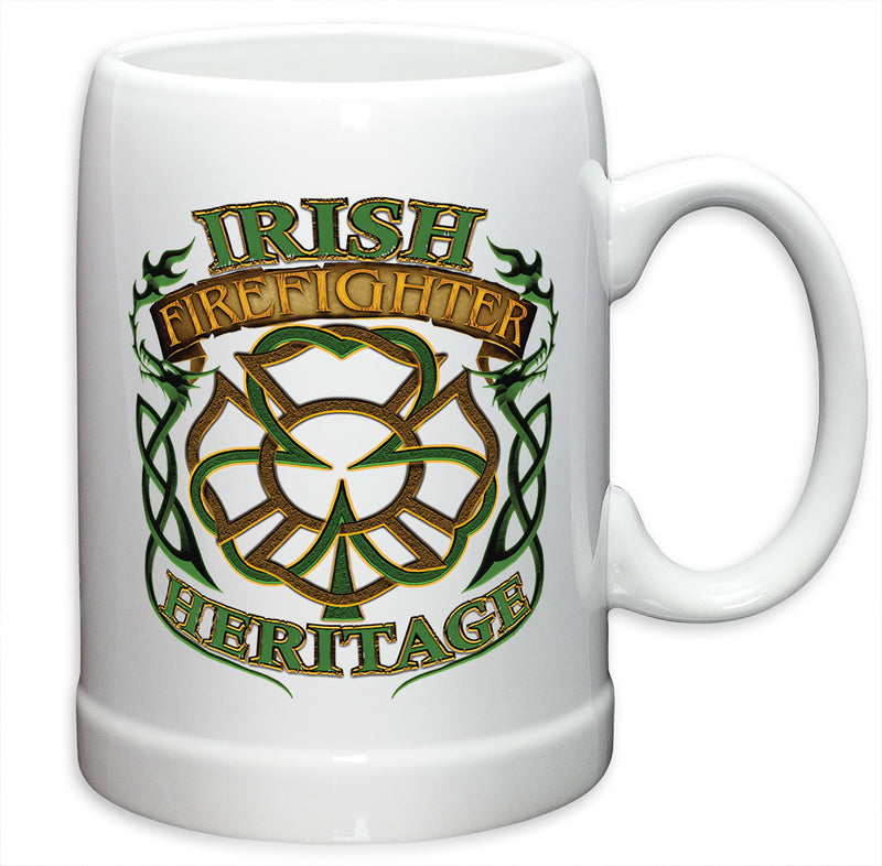 Firefighter Irish Heritage German Beer Steins
