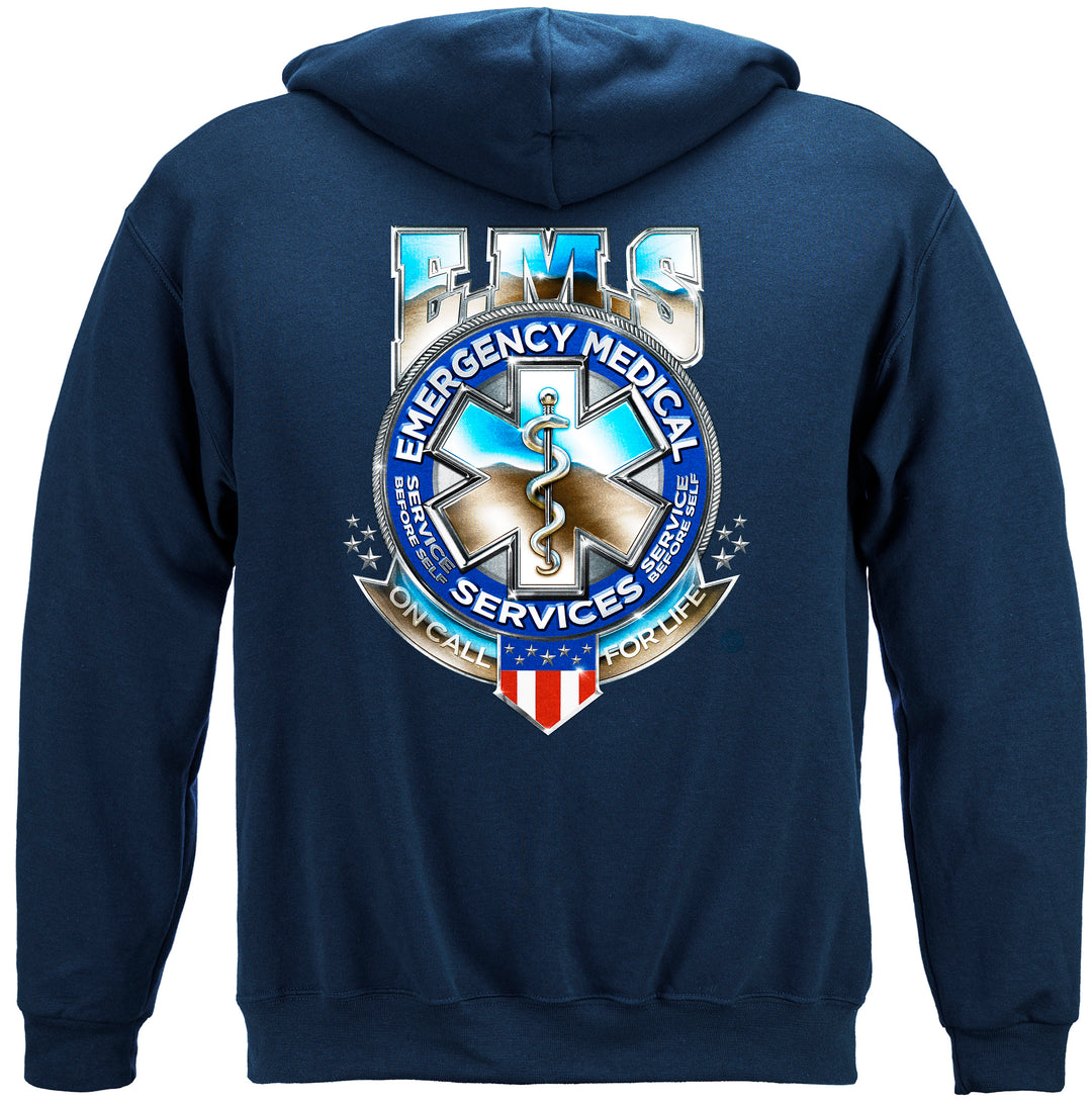 EMS Badge Of Honor Hooded Sweat Shirt