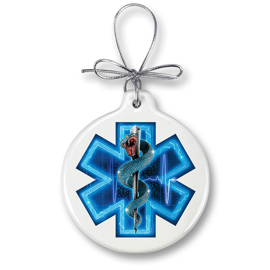 Silver Snake EMT Full Ornament