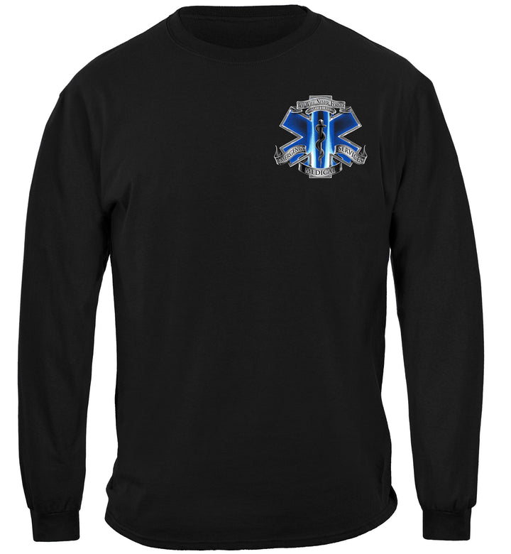 911 EMS Blue Skies We Will Never Forget Long Sleeves