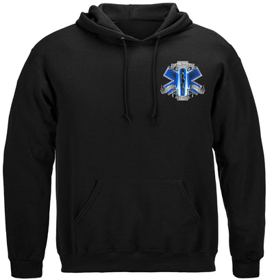 911 EMS Blue Skies We Will Never Forget Hooded Sweat Shirt