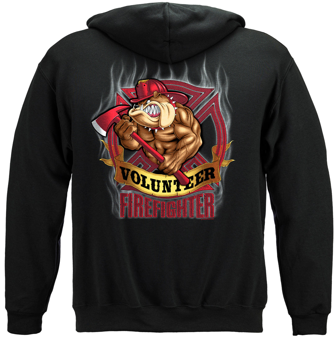 Fire Dog Volunteer Hooded Sweat Shirt