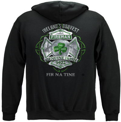 Firefighter Garda Ireland'S Bravest Hooded Sweat Shirt