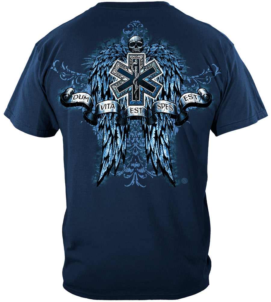 EMS Semper Paratus Skull T shirt