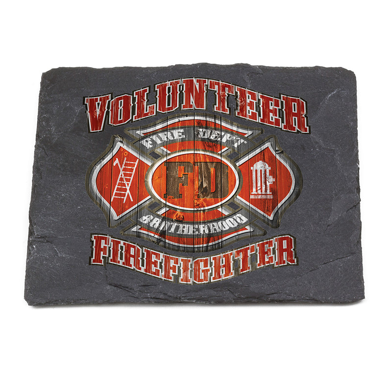 Fire Dept Faded Planks Coaster