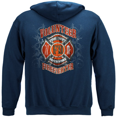 Fire Dept Faded Planks Hooded Sweat Shirt