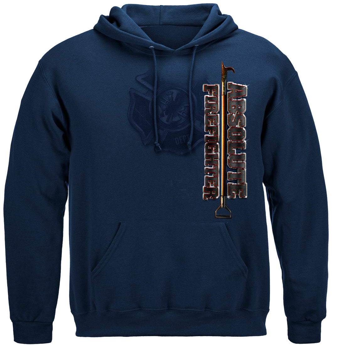 Absolute Firefighter Blue Print Hooded Sweat Shirt