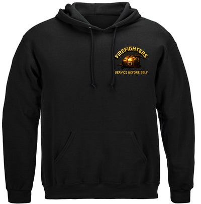 Home Is Where You Hang Your Hat Firefighter Hooded Sweat Shirt