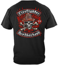 Firefighter Brotherhood Skull  Tshirt