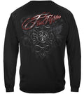 Firefighter Red Script Red Foil Long Sleeves