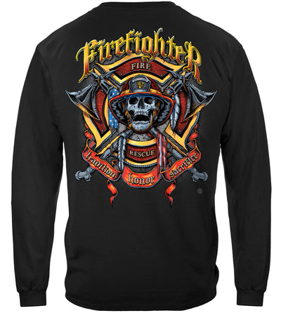 Firefighter Biker And Axes Long Sleeves