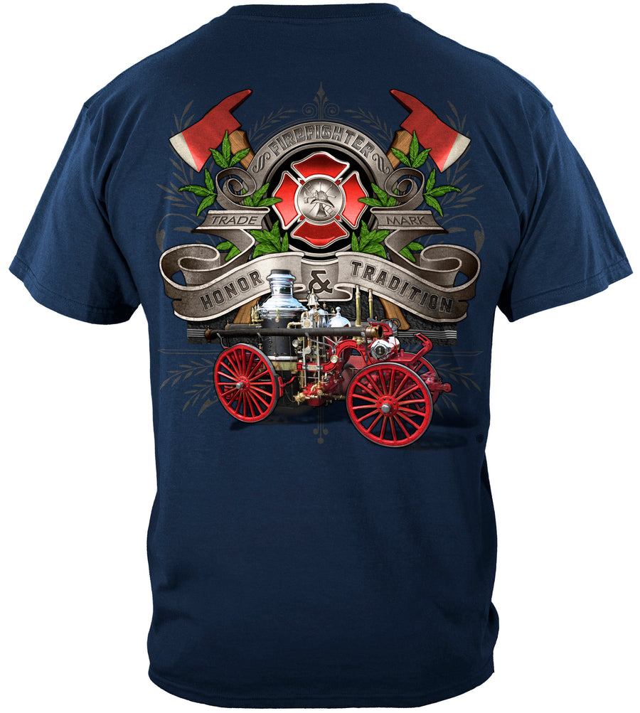 Firefighter Antique Pumper Truck Tshirt