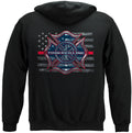 Thin Red Line Firefighter Hooded Sweatshirt