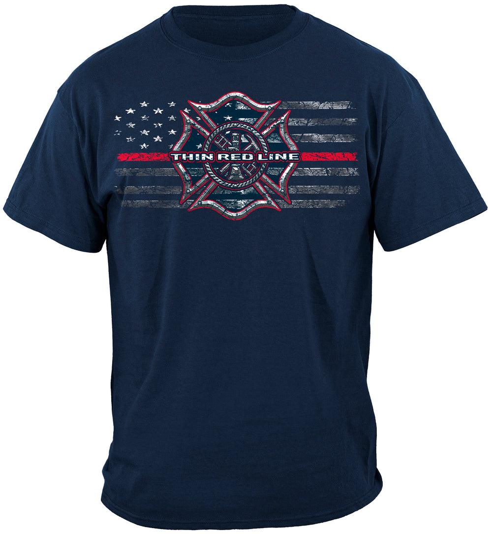 Thin Red Line Flag T-shirt